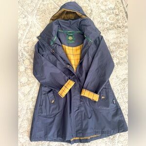 Oxford Blue- New England Women’s Discovery Navy 100% Water/Windproof Rain Coat
